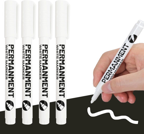 Weißer permanent marker - weißer,