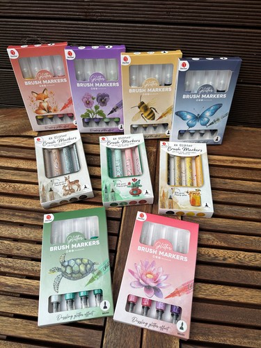 Brush glitter markers - glitter,