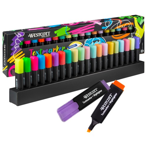 Westcott textmarker tischset - textmarker,