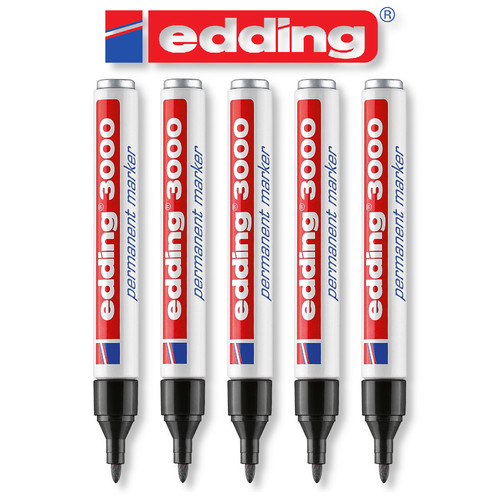 Edding 3000 schwarz - , permanent
