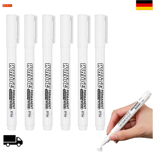 Acrylstifte weiß stück - weiß, 6
