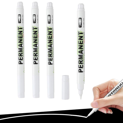Weißer acrylmarker 4er set - weißer, 4er-set