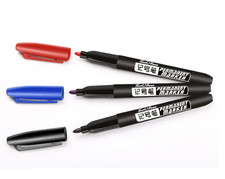 Permanentmarker Schwarz Blau