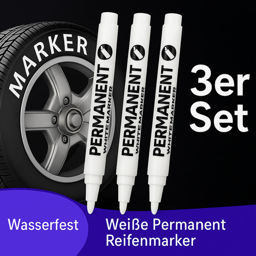 Weißer reifenmarker - weißer,